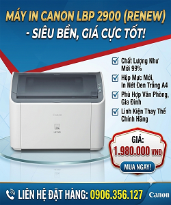 Máy in Canon 2900 Renew Giá Rẻ