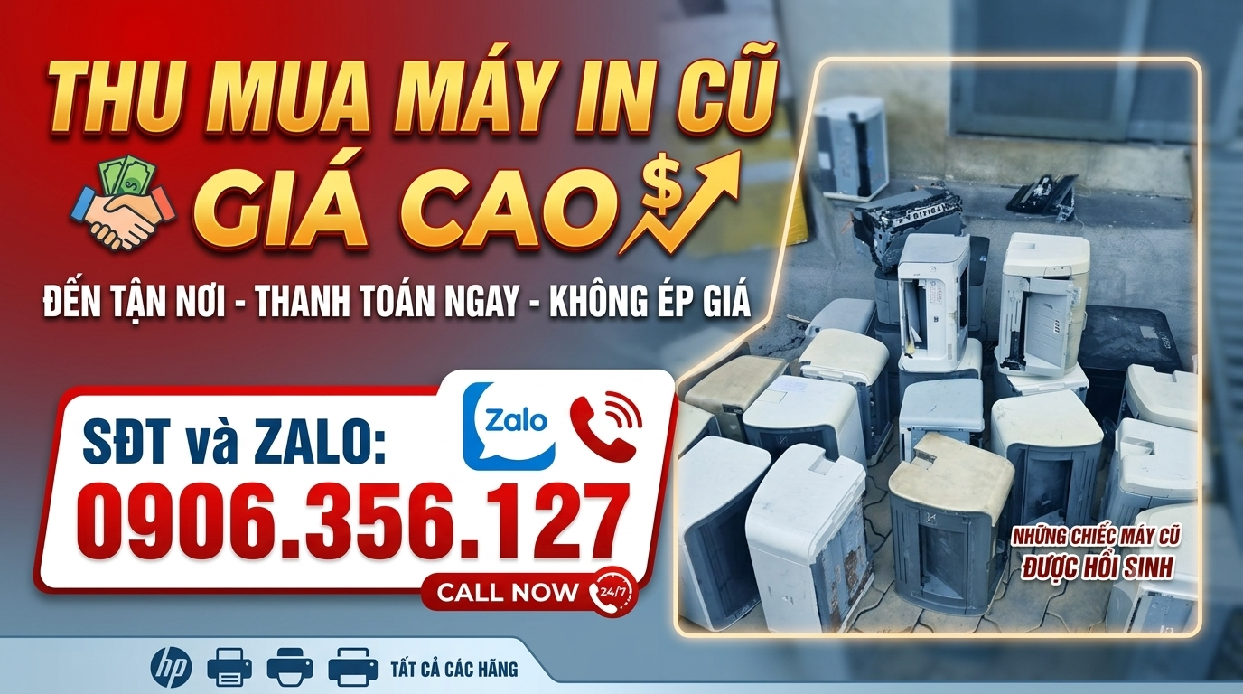 Dịch Vụ Thu Mua Máy In Cũ Giá Cao Tại TP.HCM
