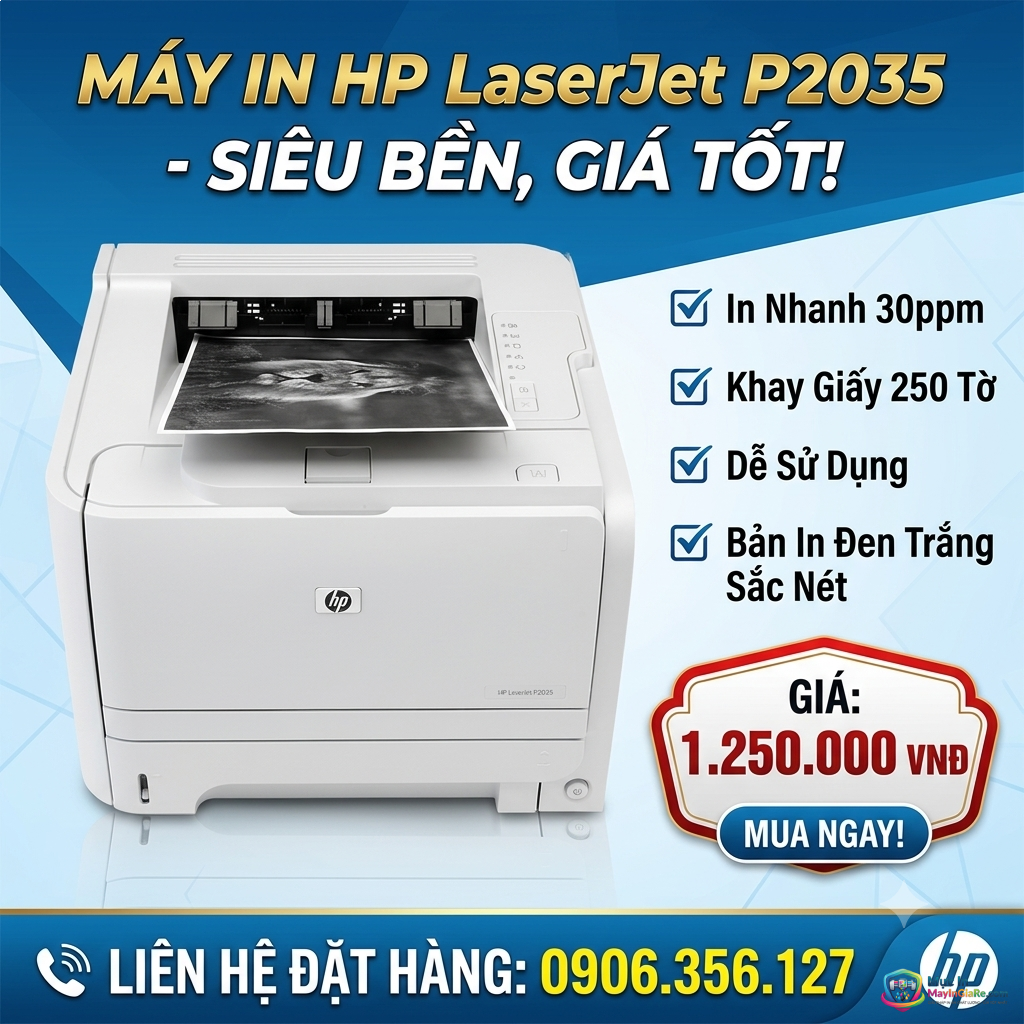 Máy in HP Laserjet P2035 Đã Qua Sử Dụng
