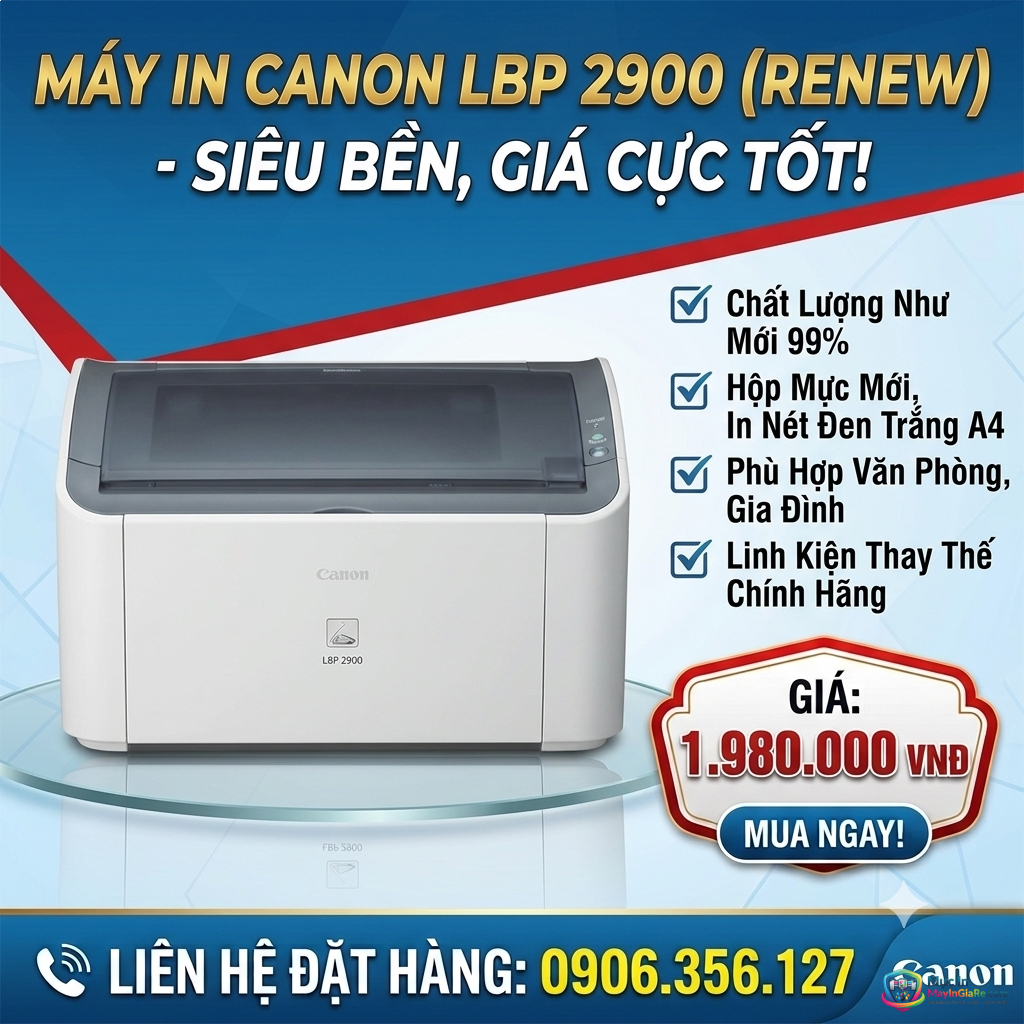 Máy in Canon 2900 Renew Giá Rẻ